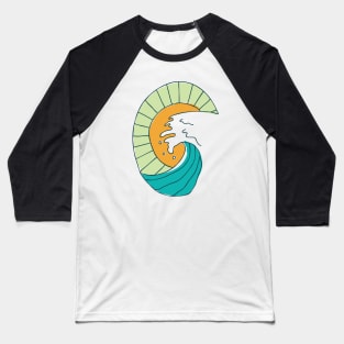 Great Wave Baseball T-Shirt